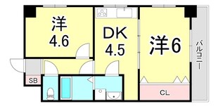 甲南第5コーポラスの物件間取画像